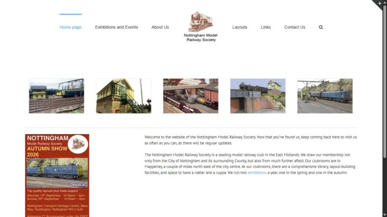 Screenshot of the official website for Autumn Show 2026
