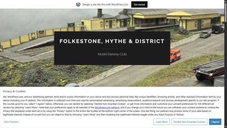 Screenshot of the official website for FHDMRC Annual Exhibition