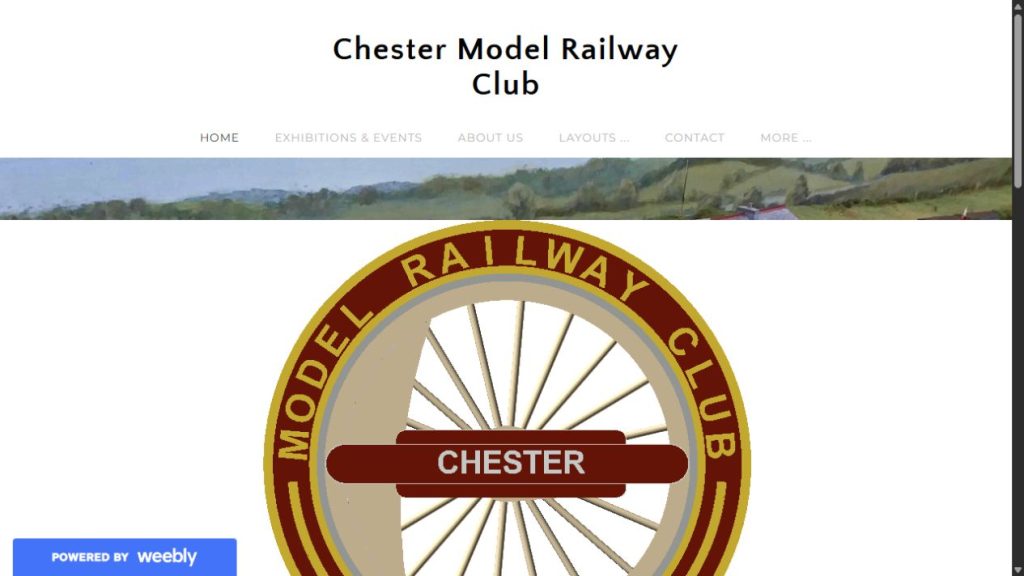 Screenshot of the official website for Chester Model Railway Show 2026