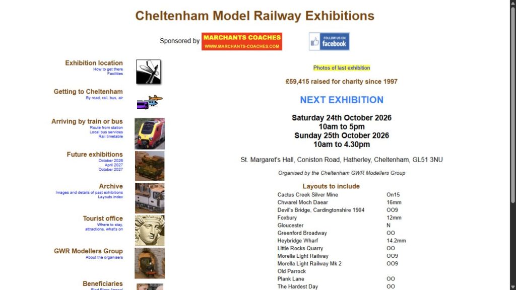 Screenshot of the official website for Autumn Exhibition
